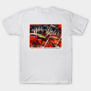 THE WAR OF THE WORLDS Retro Sci-Fi Film H.G Wells Vintage Movie T-Shirt